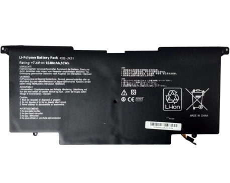 Baterai Asus Zenbook C22-UX31 UX31A UX31E 6840 mAh 50 Wh